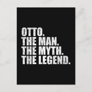 Otto name, Otto The Man The Myth The Legend Postcard