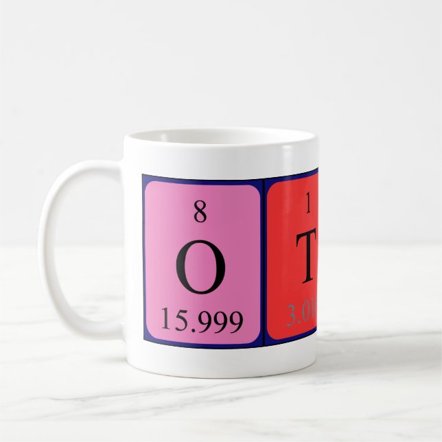 Otto periodic table name mug (Left)