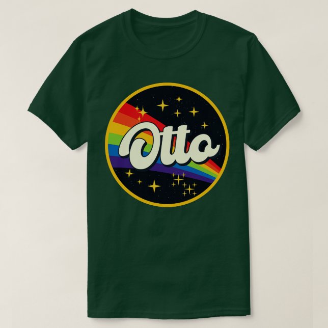 Otto Rainbow In Space Vintage Style T-Shirt (Design Front)