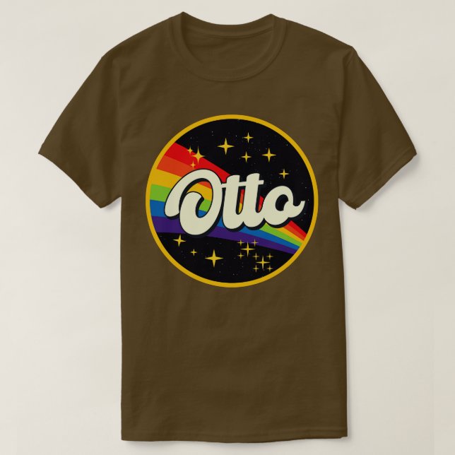 Otto Rainbow In Space Vintage Style T-Shirt (Design Front)