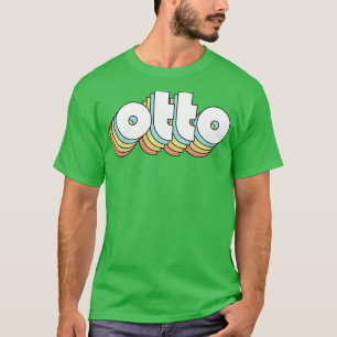 Otto Retro Rainbow Typography Faded Style T-Shirt