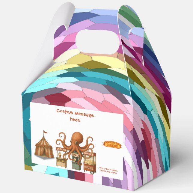 Otto’s circus snack shack favor boxes (Front)