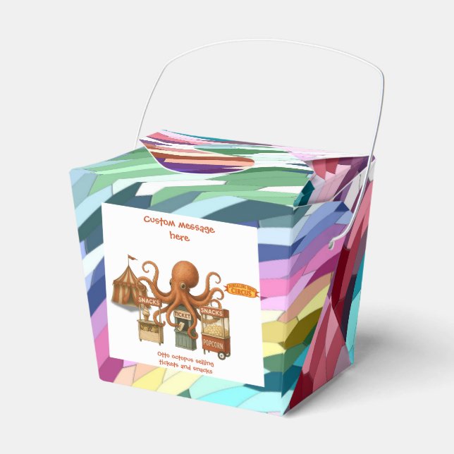 Otto’s circus snack shack favor boxes (Front Side)