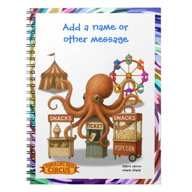 Otto’s circus snack shack notebook (Front)