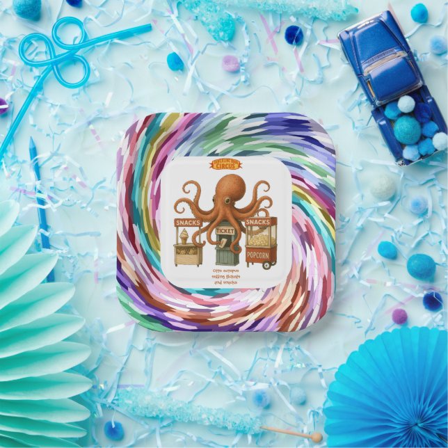 Otto’s circus snack shack paper plates (Party)