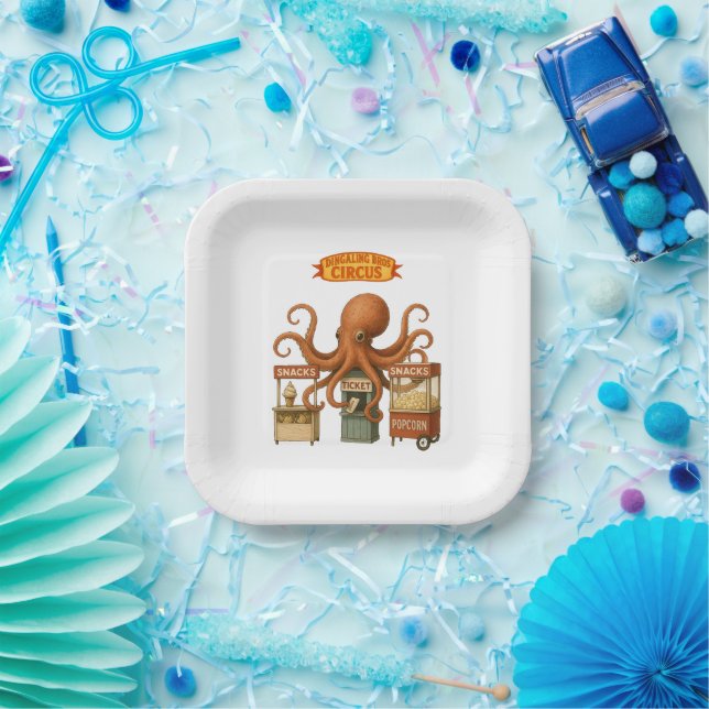 Otto’s circus snack shack paper plates (Party)
