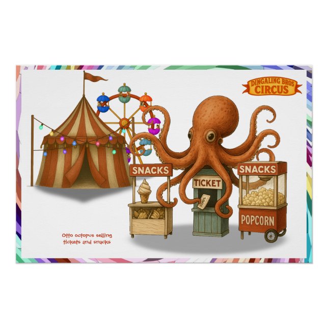 Otto’s circus snack shack poster (Front)