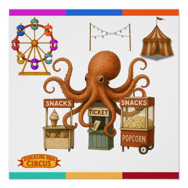 Otto’s circus snack shack poster (Front)