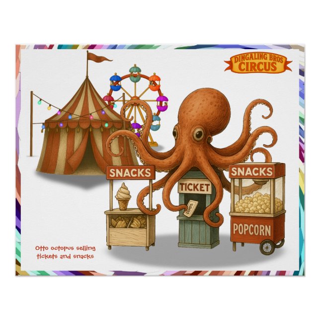Otto’s circus snack shack poster (Front)