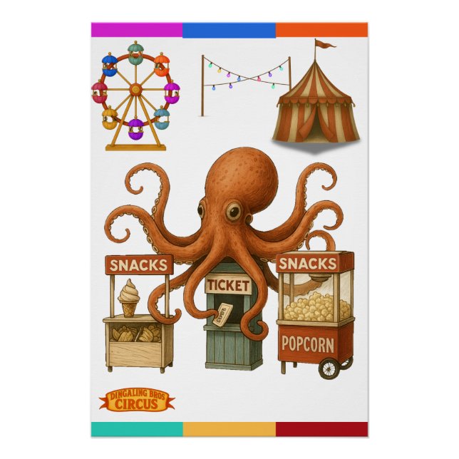 Otto’s circus snack shack poster (Front)