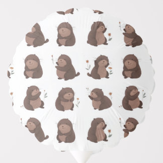 "Otto the brown mole" balloon