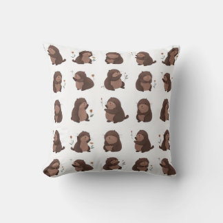 Otto the Brown Mole Pillow