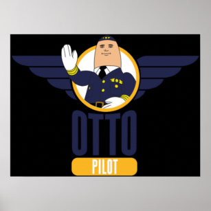 Otto the Inflatable Pilot Poster