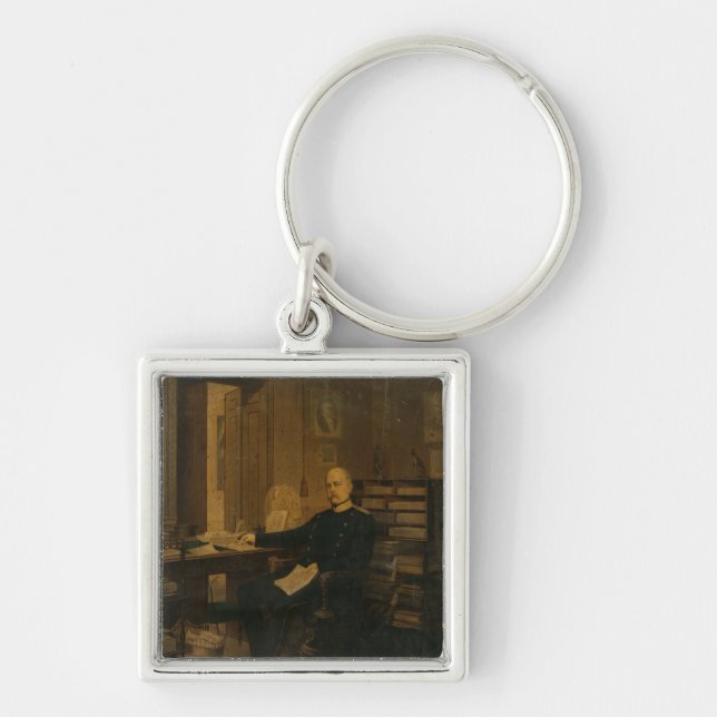 Otto von Bismarck in his Study Keychain (Front)
