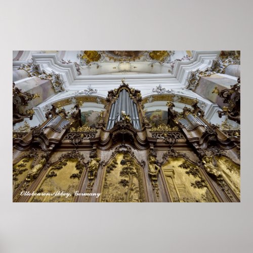 Ottobeuren Abbey pipe organ poster
