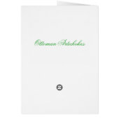 Ottoman Artichokes Card (Back)