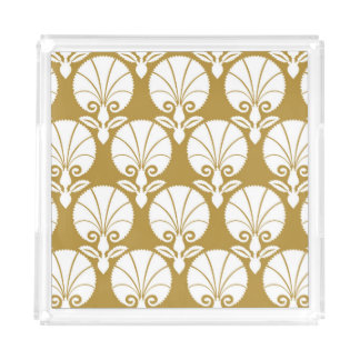 Ottoman carnation, tulip: textile design. acrylic tray