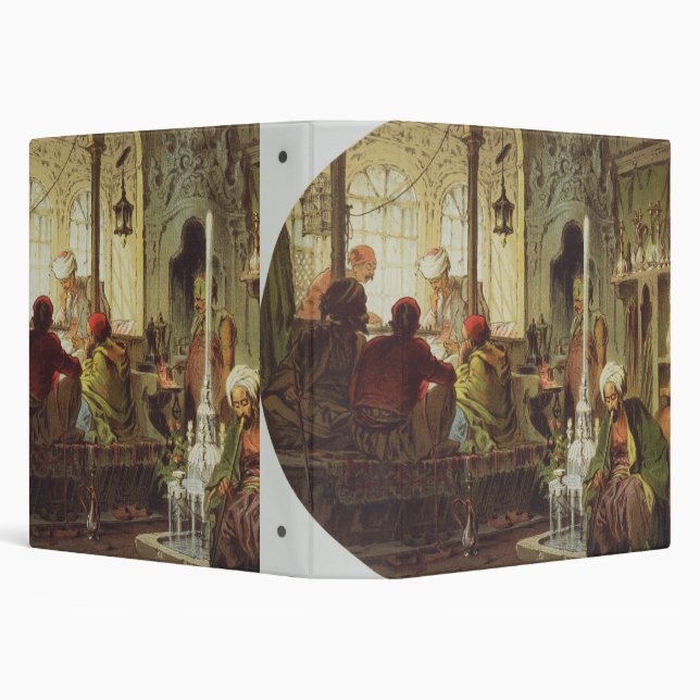 Ottoman Coffee House, 1862 (colour litho) 3 Ring Binder (Background)
