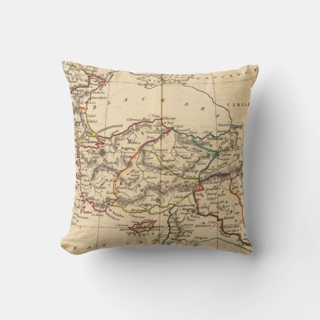 Ottoman Empire Throw Pillow (Front)