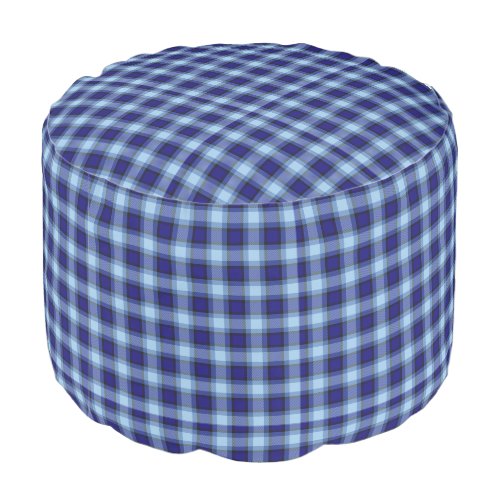 Ottoman in Blue Plaid HAMbyWG