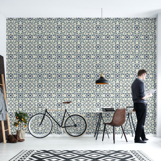 Ottoman Motif Wallpaper (Living Room)
