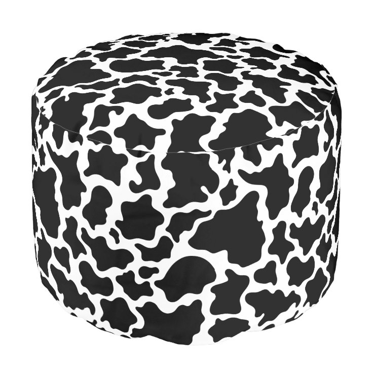 Ottoman Pouf-Cow Print | Zazzle