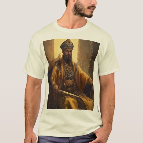 Ottoman Sultan On A Golden Throne T_Shirt
