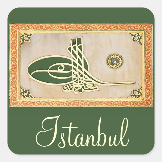 Ottoman sultan tughra Sticker (Front)