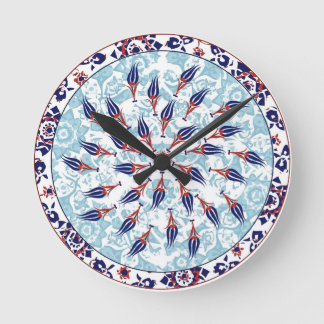 Ottoman Tulips Wall clock