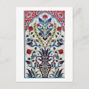 Ottoman Turkey Arabesque Old Tile Postcard