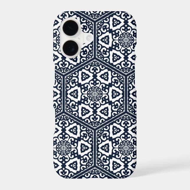 Ottoman Turkish blue ware tracery design Case-Mate iPhone Case (Back)