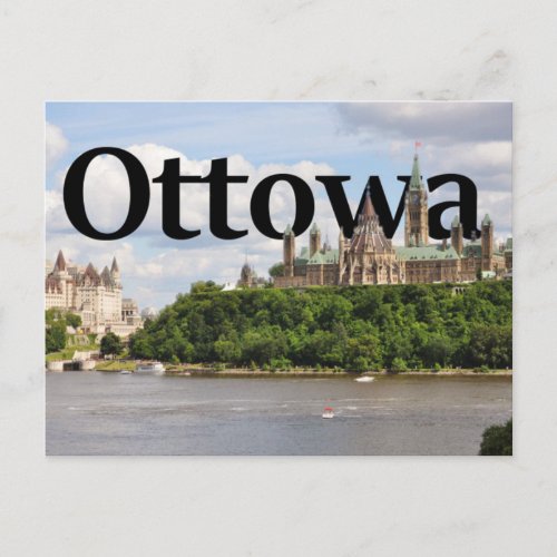 Ottowa Canada Skyline with Ottowa in the Sky 2 Postcard