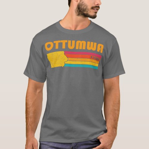 Ottumwa Iowa Vintage Distressed Souvenir T_Shirt