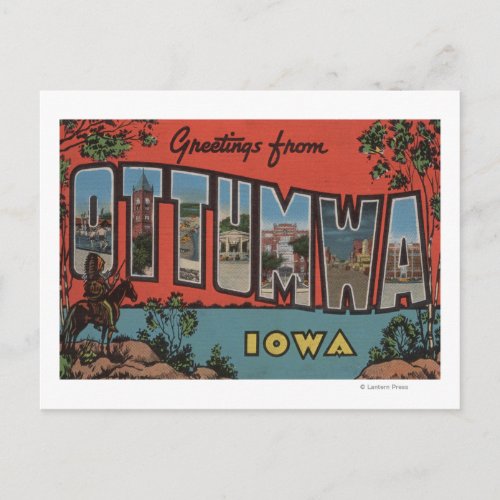 Ottumwa IowaLarge Letter ScenesOttumwa IA Postcard