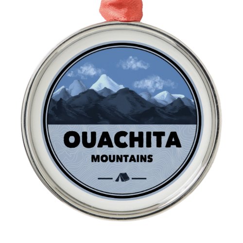 Ouachita Mountains Arkansas Oklahoma Camping Metal Ornament