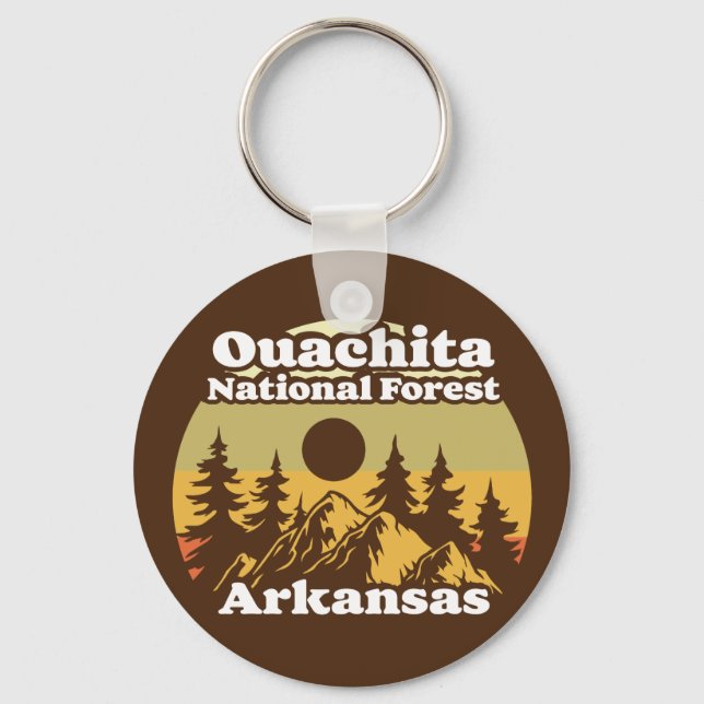 Ouachita National Forest Arkansas Keychain (Front)