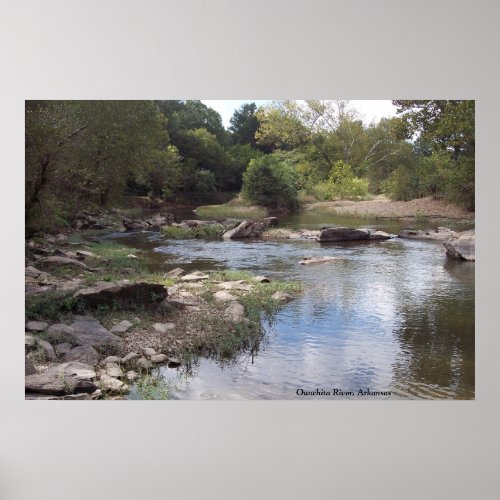 Ouachita River at Oden Arkansas Poster