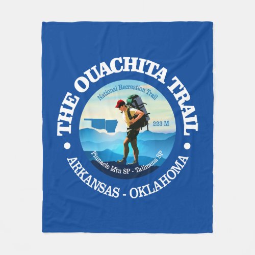 Ouachita Trail C Fleece Blanket