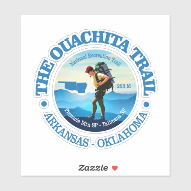 Ouachita Trail (C) Sticker (Sheet)