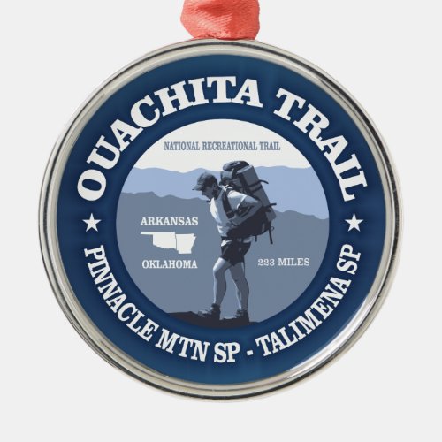 Ouachita Trail Metal Ornament