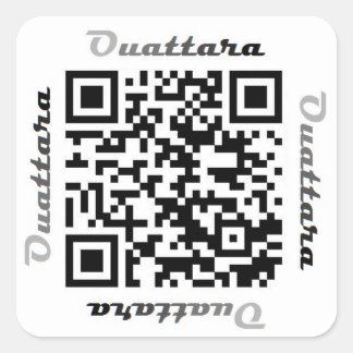 Ouattara QR Code Personalized NAME Sticker