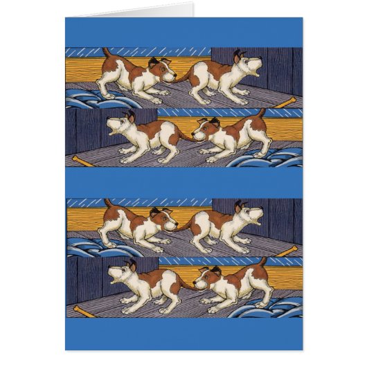 OUCH! dog bites dog Cards (Front)