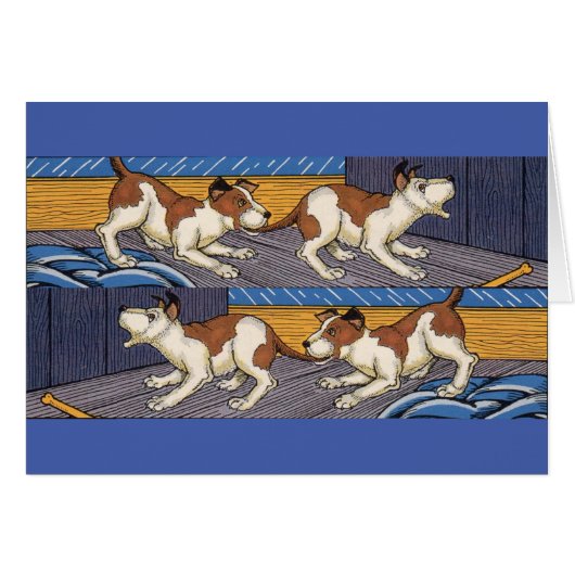 OUCH! dog bites dog Cards (Front Horizontal)
