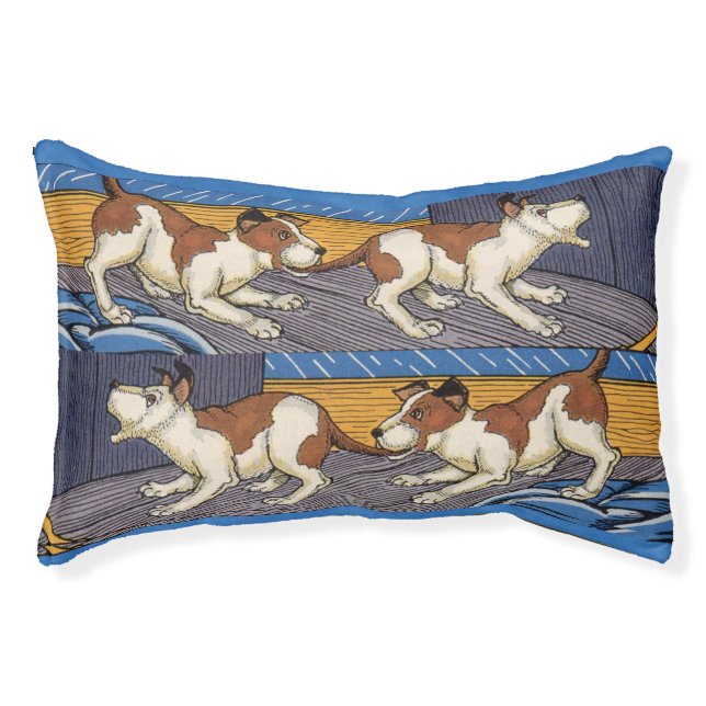 OUCH! dog bites dog Pet Bed (Front)