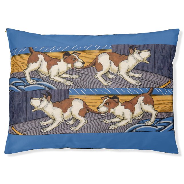 OUCH! dog bites dog Pet Bed (Front)