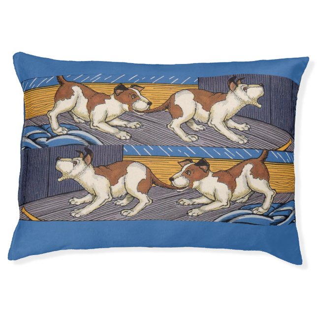 OUCH! dog bites dog Pet Bed (Front)