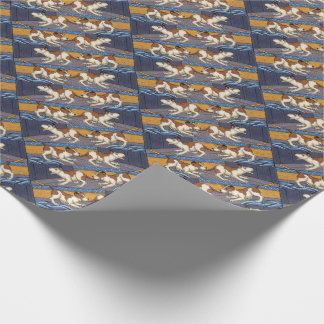 OUCH! dog bites dog Wrapping Paper