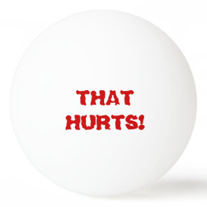 Ouch! That Hurts! Talking Ping Pong Ball