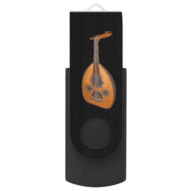 Oud Swivel USB 2.0 Flash Drive (Front Vertical)