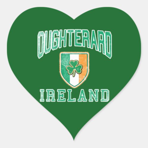 OUGHTERARD Ireland Heart Sticker